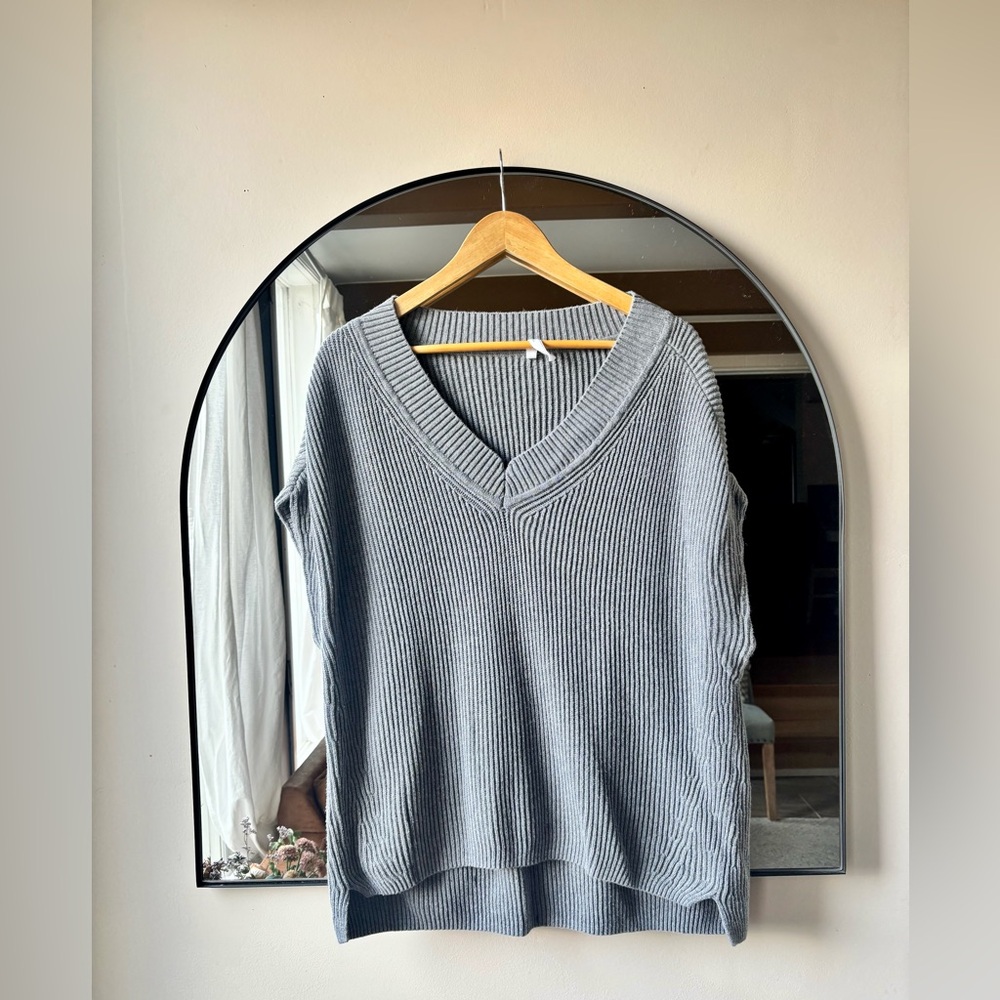 PAPER LABEL | cotton sweater vest | size medium (oversized fit)